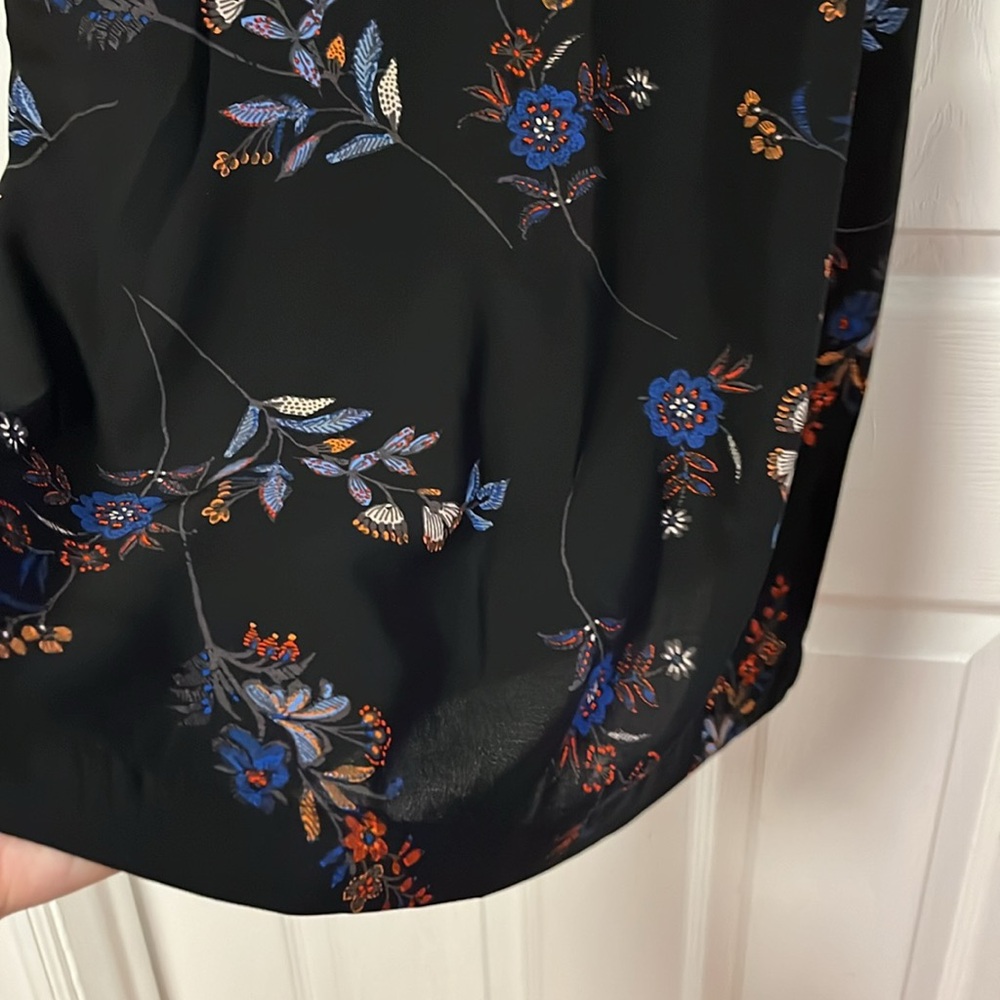H&M Black Floral Bow Tie Detail Dress - Picture 6 of 8
